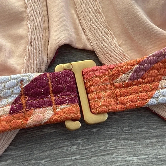 L*Space Shimmer Printed Tori Bikini Top, the wedge - Picture 8 of 11